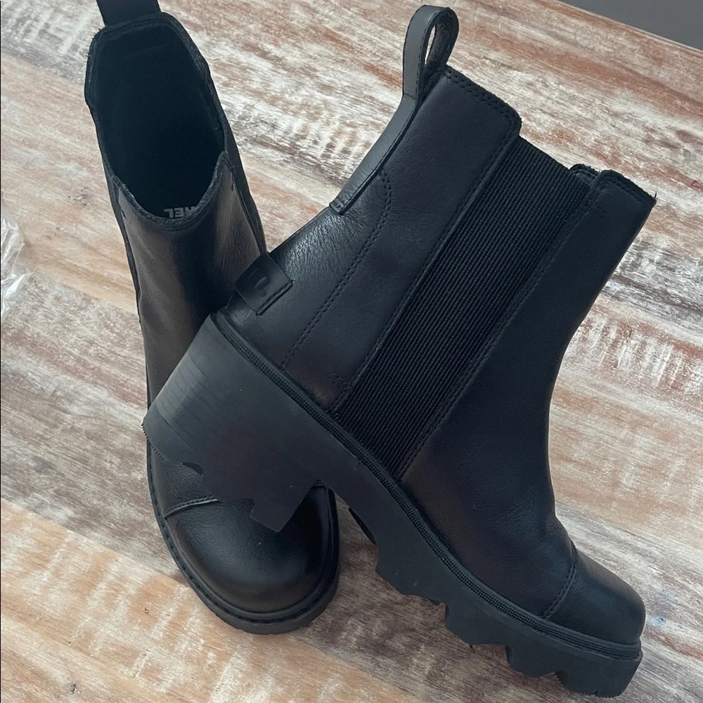 Sorel Joan Now Chelsea Waterproof Leather Booties - Picture 2 of 6